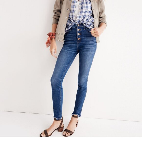 Madewell Denim - Madewell 10" High-Rise Skinny Jeans-Size 27